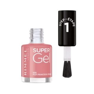 Rimmel Super Gel Nail Polish, Pop Princess Pink, 12 ml