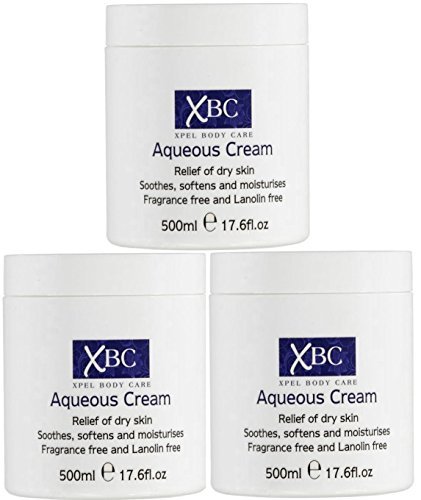 3 x 500ml XBC Aqueous Cream Emollient Large Tub Relief for Dry Skin, photo 1 of 1