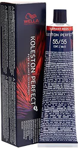 Wella Koleston Perfect ME+ Vibrant Reds Permanent Hair Colour, No. 55/55 Brown Intense Claro Intense Mahogany, 0.66 kg, 60 ml, photo 1 of 1