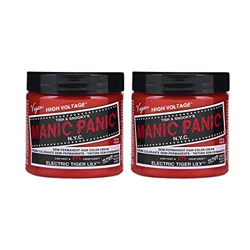 Manic Panic Electric Tiger Lily Classic Creme, Vegan, Cruelty Free, Orange Semi Permanent Hair Dye 2 x 118ml, photo 1 of 1