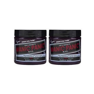 Manic Panic Purple Haze Classic Creme, Vegan, Cruelty Free, Semi Permanent Hair Dye 2 x 118ml