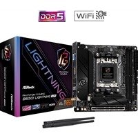 ASRock B650I LIGHTNING WIFI AMD AM5 Socket Motherboard, Mini-ITX, 2x DDR5 Slots, 2x M.2 Sockets, 2x USB-C Port, Fitted I/O Shield, 2.5GbE LAN, Wi-Fi 6E, 1x HDMI Port, photo 1 of 1