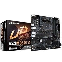 Gigabyte A520M DS3H V2 Ultra Durable AMD AM4 Socket Motherboard, Micro-ATX, 4x DDR4 Slots, 1x M.2 Socket, GbE LAN, 1x DisplayPort / 1x HDMI Port
