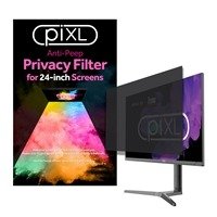 piXL 24-Inch Monitor Privacy Screen/ Privacy Filter, Anti-Glare, Anti-Peep, Anti-Static, Blackout