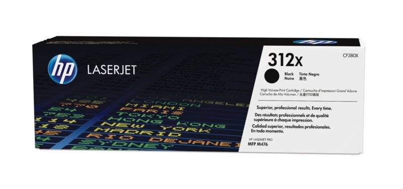 HP 312X - High Yield - black - original - LaserJet - toner cartridge (CF380X), photo 1 of 1