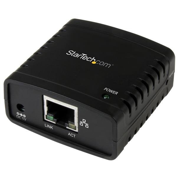StarTech.com 10/100 Mbit/s Ethernet naar USB 2.0 Netwerk LPR Printserver, foto 1 van 1