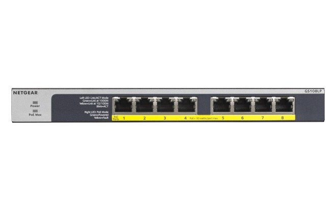 NETGEAR GS108LP - switch - 8 ports - rack-mountable, photo 1 of 1