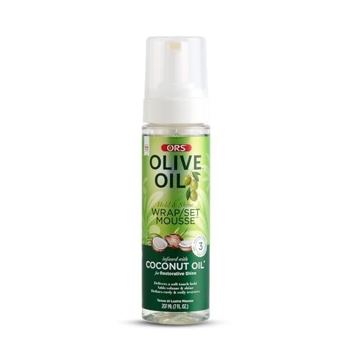 ORS Olive Oil Wrap/Set Mousse - 207ml, Perfect For Styling & Conditioning, Infused With Nourishing Coconut Oil - For Nourishment, photo 1 of 1