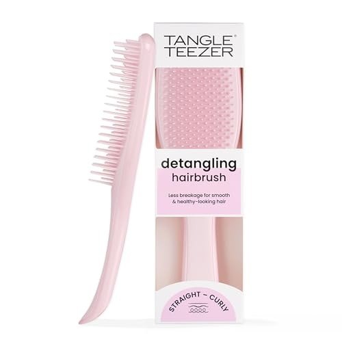 Tangle Teezer The Ultimate Detangler Hairbrush | For Wet & Dry Hair | Detangles All Hair Types | Reduces Breakage, Eliminates Knots | Two-Tiered Teeth & Comfortable Handle | Millennial Pink, photo 1 of 1