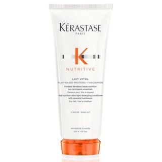 Kerastase Nutritive, High Nutrition Ultra-Light Conditioner for Fine to Medium Dry Hair with Niacinamide, Lait Vital, 200 ml