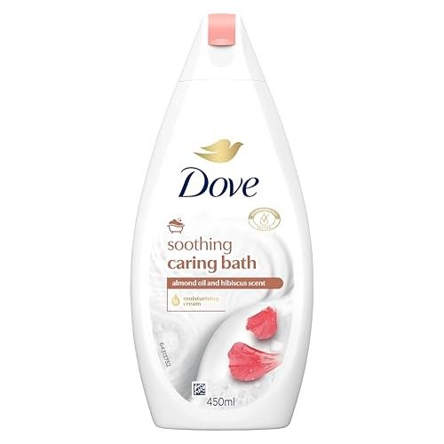 Dove Soothing Caring Bath Bath Soak with  moisturising cream, almond cream & hibiscus for an indulgent bubble bath 450 ml, photo 1 of 1