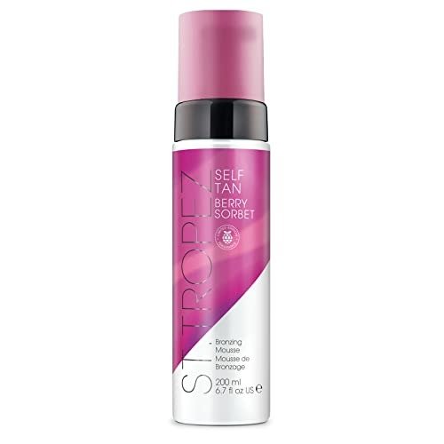 St.Tropez Self Tan Berry Sorbet Mousse, Berry Scented Fake Tan, Long Lasting Sunkissed Glow with Vitamin E, Vegan, Natural & Cruelty Free, 200 ml, photo 1 of 1