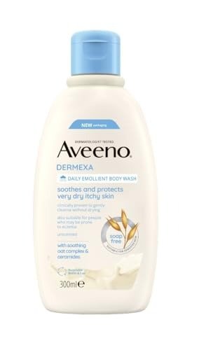 Aveeno Dermexa Daily Emollient Body Wash, Gently cleanses and Soothes, For Very Dry Itchy Also Eczema Prone Skin, 300 ml, photo 1 of 1