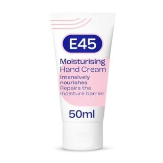 E45 Daily Hand Cream 50 ml ? E45 Hand Cream for Very Dry Hands - Hand Moisturiser for Dry Skin and Sensitive Skin - Non-Greasy Hand Repair Cream for Soft and Supple Hands - Fast Absorption Formula