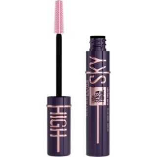Maybelline New York Lash Sensational Sky High Mascara, Volumising & Lengthening Mascara, Washable Flake-Free Formula Infused with Bamboo Extract & Fibres, 7.2 ml, Shade: Plum Twilight
