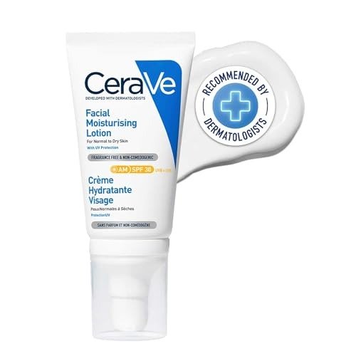 CeraVe AM Facial Moisturising Lotion SPF30 with Ceramides for Normal to Dry Skin 52ml, photo 1 of 1