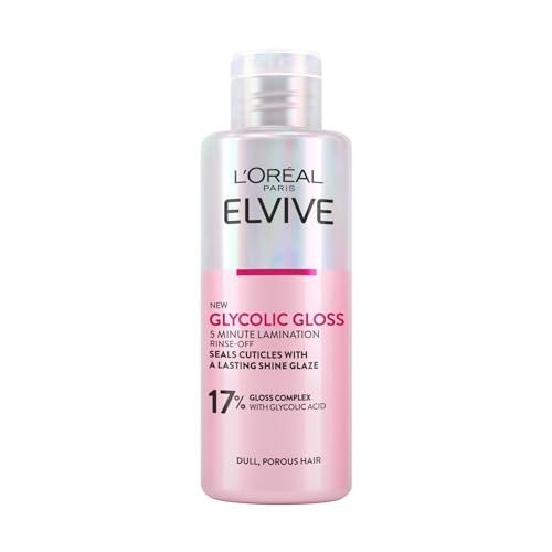 L'Oreal Paris Elvive Glycolic Gloss Lamination Rinse-Off Treatment, With Gloss Complex and Glycolic Acid, Fills and Seals Hair Fibres, For Long-lasting Smooth & Shiny Hair, Ideal for Dull Hair, 200ml, photo 1 of 1