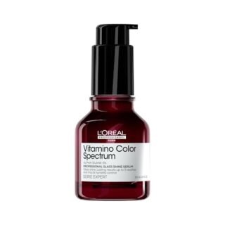 L'Oreal Professionnel Vitamino Color Spectrum Glass Shine Serum, Anti-frizz & Anti-Humidity, Ultra Shiny Smooth Hair, Waterproof, UV Protection, Heat Protection, for Coloured Hair, 50ml