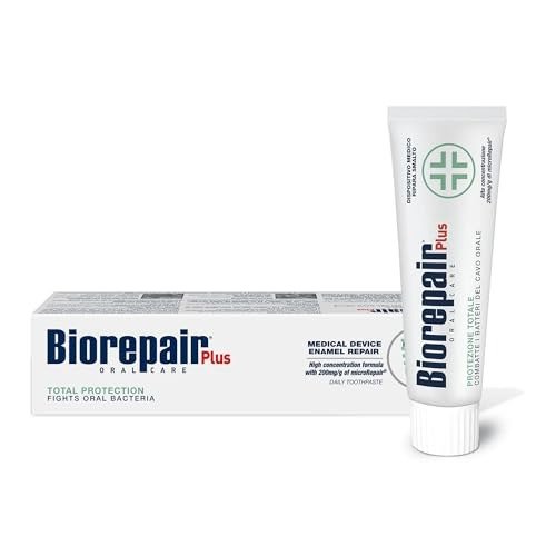 Biorepair Plus Total Protection Toothpaste - 200mg/g microRepair Fluoride Free Hydroxyapatite Toothpaste? Repairs The Enamel and Fights Oral Cavity Bacteria - Single Pack, photo 1 of 1