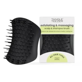 Tangle Teezer | The Scalp Exfoliator & Massager | Perfect for Hair Treatment & Scalp Detox | Onyx Black