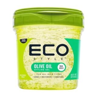 Eco Style Olive Oil Eco Styler Hair Gel, Hydrate and Style, Alcohol-Free, Green 473 ml