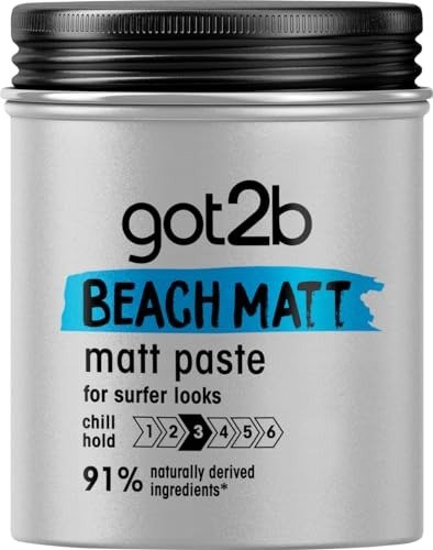 Got2b Beach Matt, Medium Hold, No Stickiness, Matt Texture Hair Paste, 100ml, photo 1 of 1
