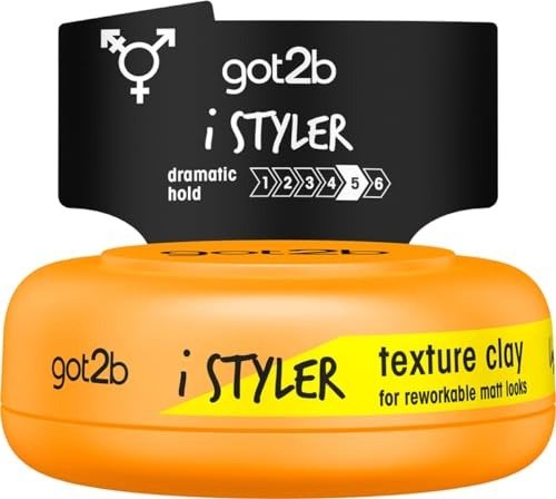 Got2B iStyler, Long Lasting Hold, No White Residue, Silicone Free, Texture Matt Finish Hair Clay, 75 ml, photo 1 of 1