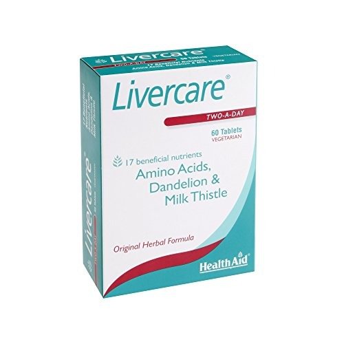 HealthAid Livercare (Cleanse and Detox) Vegetarian Tablets, Yellow, Turmeric, 60 Count, photo 1 of 1