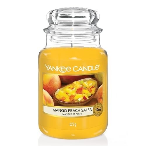 Yankee Candle Scented Candle, Mango Peach Salsa Large Jar Candle, Long Burning Candles: up to 150 Hours, Perfect Gifts for Women, photo 1 of 1