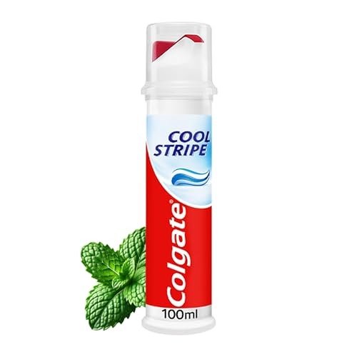 Colgate Cool Stripe Toothpaste Pump 100 ml - Cavity protection - Strengthens teeth - Freshens breath - Fights cavities - Fluoride toothpaste, photo 1 of 1