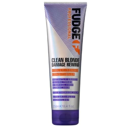 Fudge Professional Clean Blonde Damage Rewind Conditioner, Intense Purple Toning for Blonde Hair, Bond Repair Technology, Sulfate Free, 250 ml, photo 1 of 1