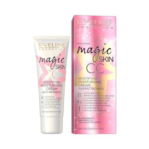 Eveline Cosmetics Magic Skin CC Beautifying 8-in-1 Moisturizing Cream for Redness with Hyaluronic Acid, 24k Gold, and Vitamin E - 50ml, photo 1 of 1