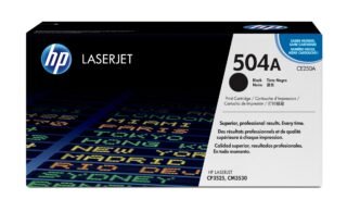 HP 504A - black - original - LaserJet - toner cartridge (CE250A)