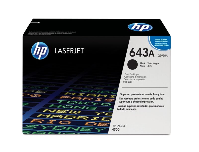 HP 643A - black - original - LaserJet - toner cartridge (Q5950A), photo 1 of 1