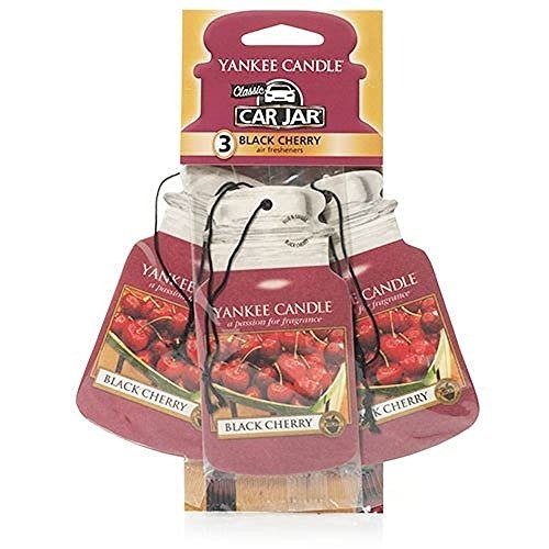 Yankee Candle Car Jar Scented Air Freshener | Black Cherry | 3 Count, photo 1 of 1