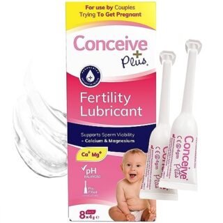 Conceive Plus Fertility Lubricant in Pre-Filled Applicators, Fertility Friendly Lube for Couples Trying for a Baby, One Month Supply with 8 x 4g Applicators