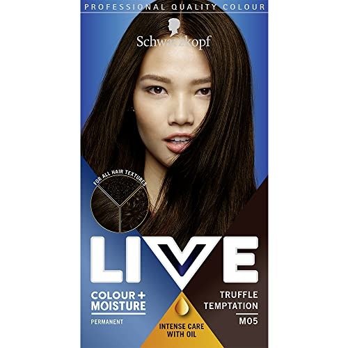 Schwarzkopf LIVE Colour + Moisture, Permanent Brown Hair Dye, For All Hair Textures, Keratin Plex to Strengthen and Protect Hair - Truffle Temptation MO5, photo 1 of 1