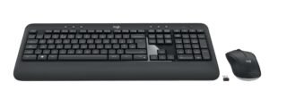 LOGITECH MK540 Keyboard & Mouse - USB Wireless RF - Danish, Norwegian, Swedish, Finnish