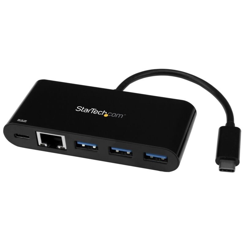 STARTECH.COM USB C to Ethernet Adapter - 3 Port - with Power Delivery (USB PD), photo 1 of 1