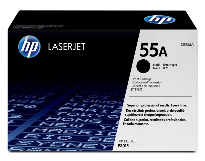 HP 55A - black - original - LaserJet - toner cartridge (CE255A), photo 1 of 1