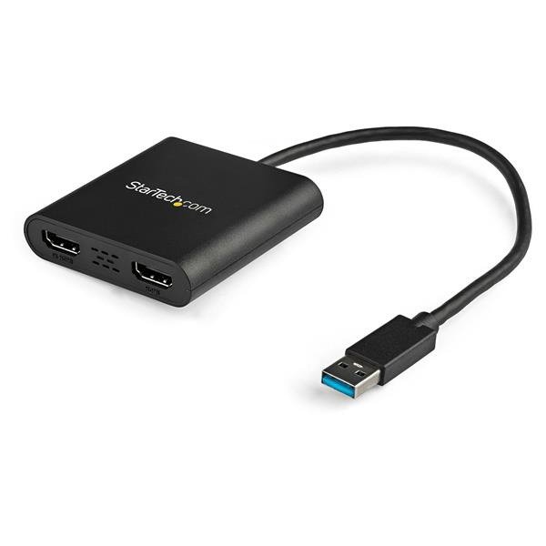 STARTECH.COM USB 3.0 to Dual HDMI Adapter - 4K 30Hz - External Video & Graphics Card, photo 1 of 1