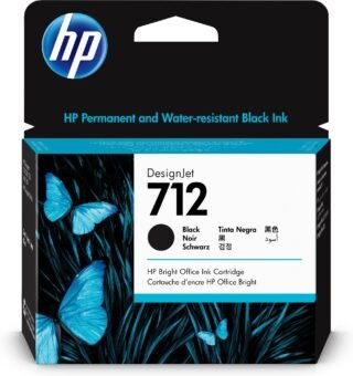 HP 712 80-ML BLACK DESIGNJET INK CA