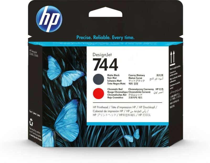 HP 744 matzwarte/chromatisch rode DesignJet printkop, foto 1 van 1
