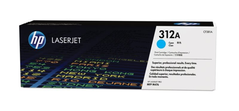 HP 312A cyaan LaserJet tonercartridge, foto 1 van 1