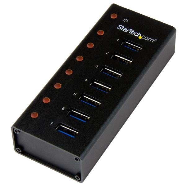 STARTECH.COM 7 Port USB 3.0 Hub - Metal Enclosure - Desktop or Wall Mountable - USB 3 Hub, photo 1 of 1