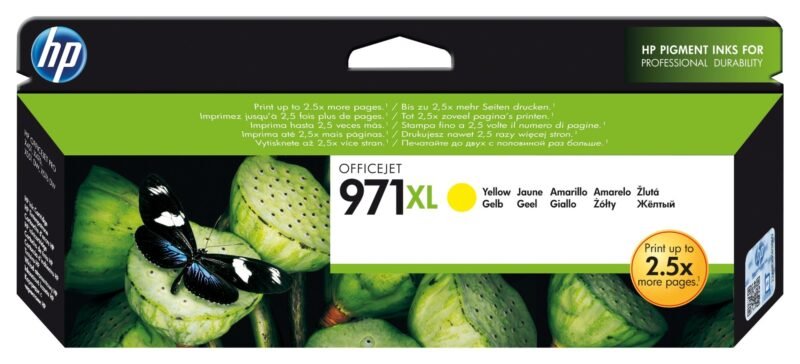 HP 971XL originele high-capacity gele inktcartridge, foto 1 van 1