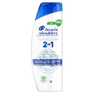Head & Shoulders Classic Clean Anti-Dandruff 2-in-1 Shampoo,  x 250 ml, Clinically Proven Deep Clean, UK number 1 Shampoo