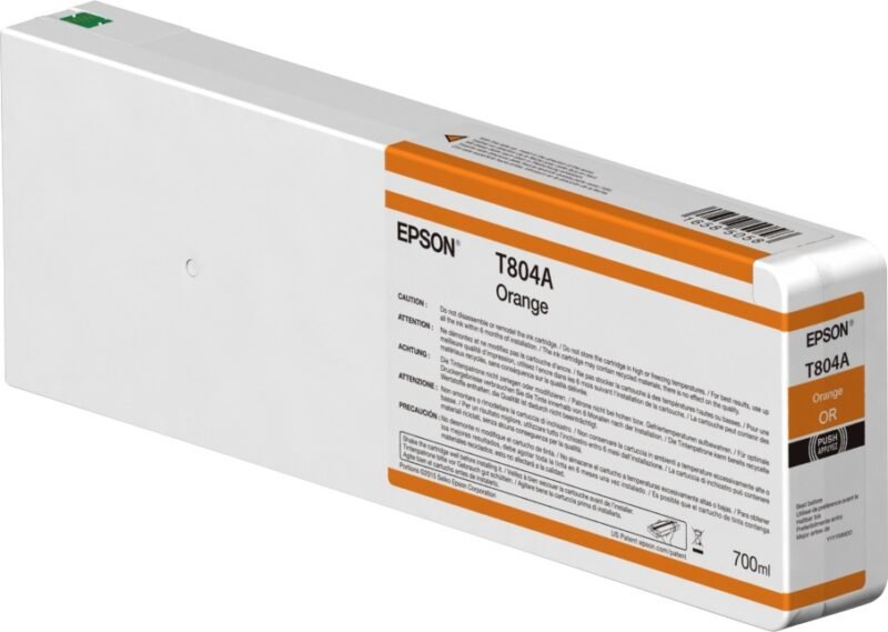 Epson Singlepack Orange T804A00 UltraChrome HDX 700ml, foto 1 van 1