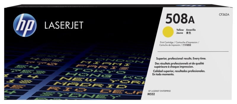 HP 508A - yellow - original - LaserJet - toner cartridge (CF362A), photo 1 of 1