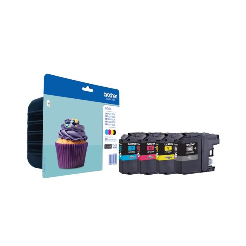 Brother LC-123VALBP inktcartridge 4 stuk(s) Origineel Zwart, Cyaan, Magenta, Geel, foto 1 van 1